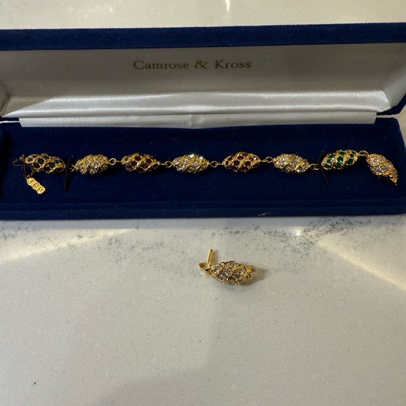 Camrose & Kross Vintage 90โs โRoyal Eggโ Jaqueline Kennedy Bracelet - Picture 3 of 6